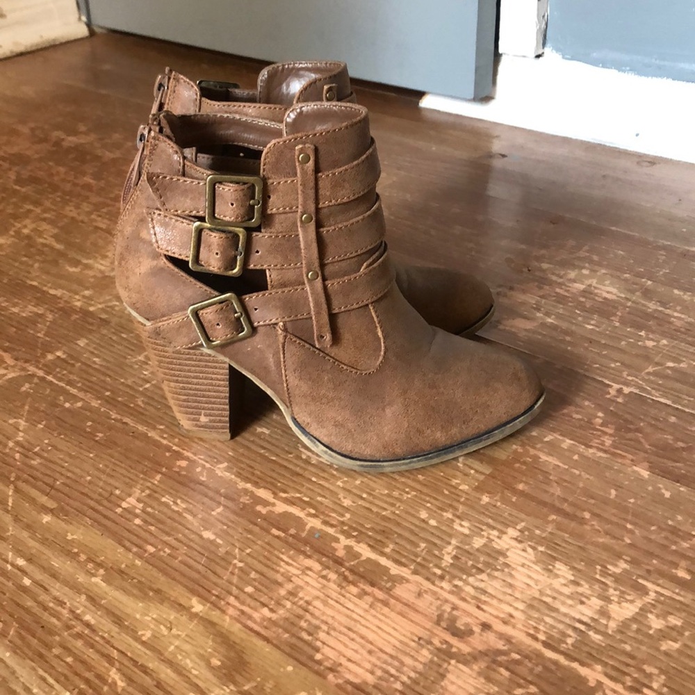 Brown booties